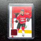 2023-24 UD Team Canada Juniors Red #8 Connor Bedard U20 - pikkukuva 1