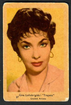 Keräilykuva - Gina Lollobrigida "Trapets" 37 United Artists