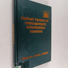 Jane M. Carey : Human factors in management information s... - pikkukuva 1