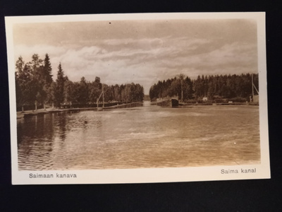 VANHA Postikortti Saimaan Kanava 1920-l