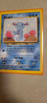 Wooper #71 Pokemon Neo Discovery card
