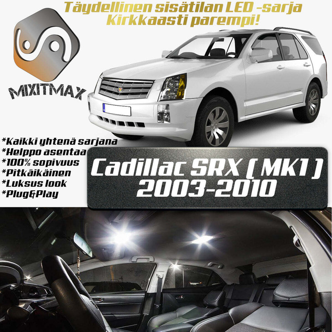 Cadillac SRX (MK1) Sisätilan LED-sarja 16-osainen