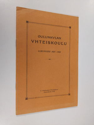 Oulunkylän yhteiskoulu lukuvuosi 1927-1928
