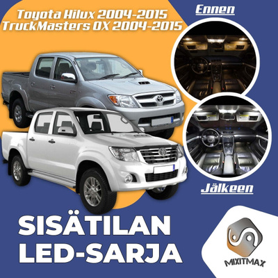 Toyota Hilux Vigo Sisätilan LED-sarja 5-osainen