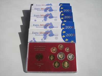 SAKSA 2004 rahasarja 5 x 1c-2e PROOF