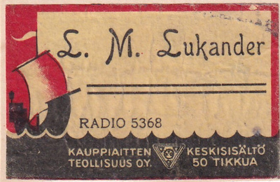 L. M. Lukander , Radio 5368 s61