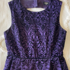 * OASIS tummanvioletti MEKKO mustalla kuvioilla * koko 38 * - pikkukuva 3