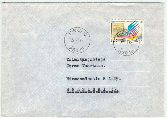 1982 aikakausilehdistö loistoleimain kirje