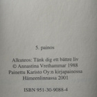 Annastina Vrethammar - Ajattele elämäsi hyväksi (sid.) - pikkukuva 2