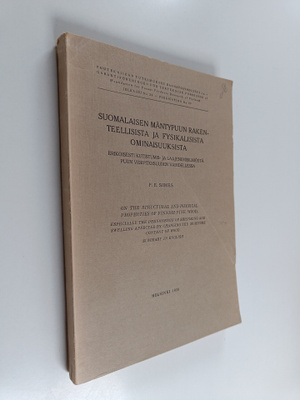 F. E. Siimes : Suomalaisen mäntypuun rakenteellisista ja ...