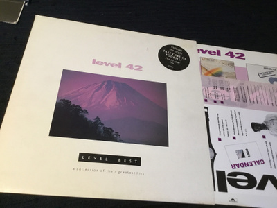 Level 42 Level best Uk lp hieno ex, inserts 1989