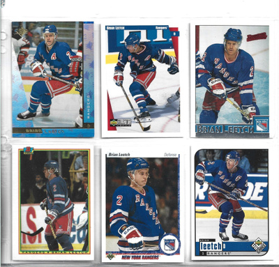 6 X BRIAN LEETCH - RANGERS