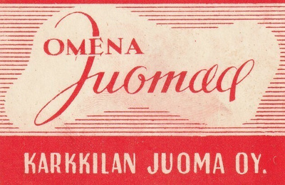 JUOMA ETIKETTI - OMENAJUOMA KARKKILAN JUOMA OY (K15-S86)