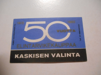 TT Etiketti Kaskisen valinta 50 vuotta 1915-65