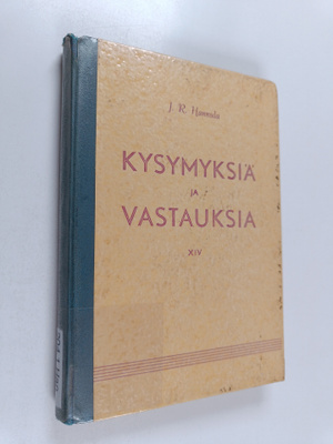 J. R. Hannula : Kysymyksiä ja vastauksia XIV