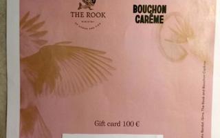 The rook ravintolaan Hki 100 € lahjakortti 11.11.2025 asti