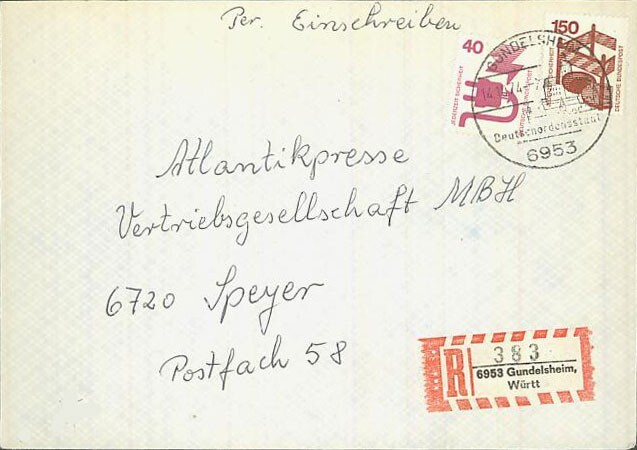 Bund Mi 703 R-kirje