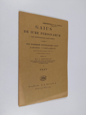 J. Bergman : Gaius de iure personarum (gai institutionum ...