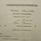 Lukuvuositodistus v.1925 Hartola Ylemmäinen - pikkukuva 1