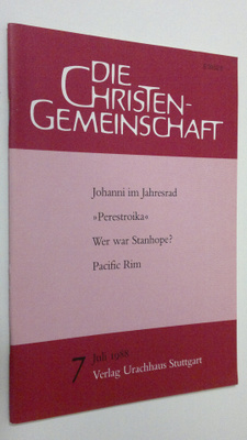 Die Christen-Gemeinschaft 7/1988 : Monatsschrift zur reli...