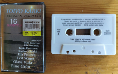 TOIVO KÄRKI-VUOSIEN VARRELTA-Kasetti, PMC 169,v.1992