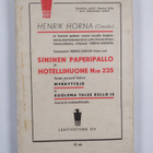 Henrik Horna : Hotellihuone N:o 235 : jännitysnovelleja - pikkukuva 2