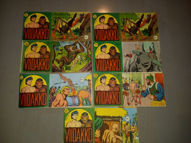 Viidakko sarjakuvalehdet 7 kpl