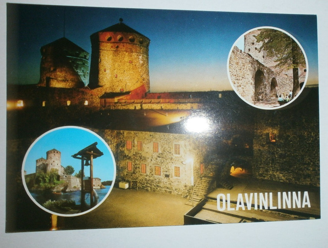 Savonlinna, Olavinlinna iltahämyssä, p. 1983
