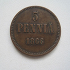 5 PENNIÄ 1866 - pikkukuva 1