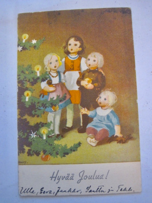 VANHA Postikortti Martta Wendelin 1930-l