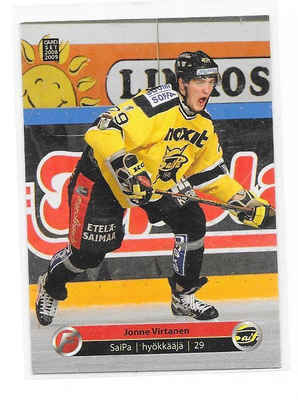 2008-09 CardSet #145 Jonne Virtanen Saipa
