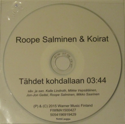 Roope Salminen & Koirat • Tähdet Kohdallaan PROMO CDrS