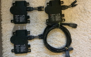3 kpl Enphase IQ7+ mikroinvertteri ja välikaapeli