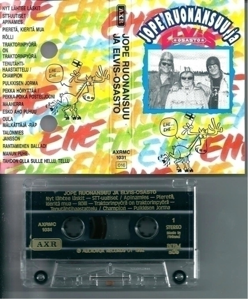 Jope Ruonansuu ja Elvis osasto – C-kasetti 1992 - MINT