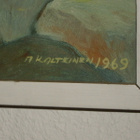 M. Kalteinen  RANTASAUNA  Öljyväri  v.1969 - pikkukuva 3