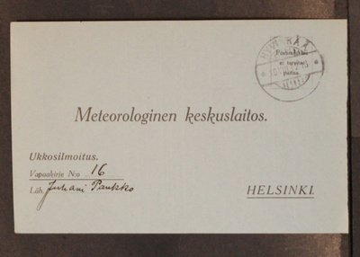 # 23215 # Ukkoskortti Hyvinkää > Helsinki