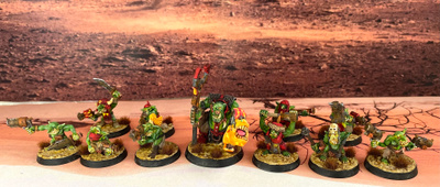 Warhammer 40k: Runtherd & Gretchin Squad (Hyvin maalattu / E
