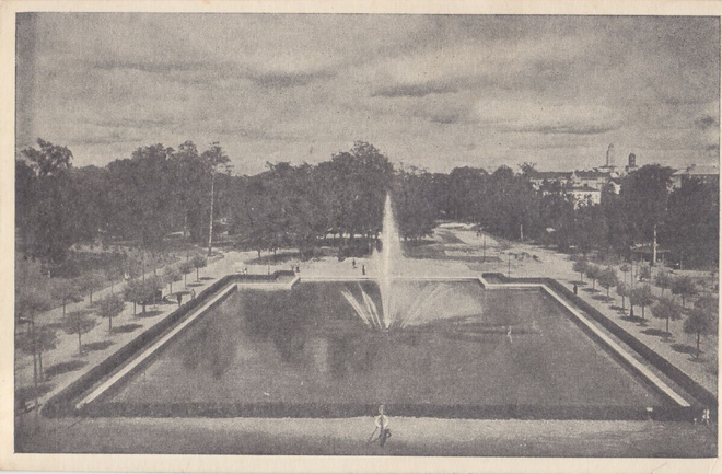 Helsinki  Kaisaniemi 1949 kulkenut kortti.