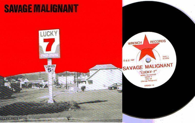 SAVAGE MALIGNANT lucky 7 EP -1997- ...london garage punk