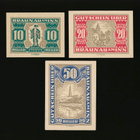 Itävalta Notgeld 10, 20, 50 Heller, Braunau - pikkukuva 1
