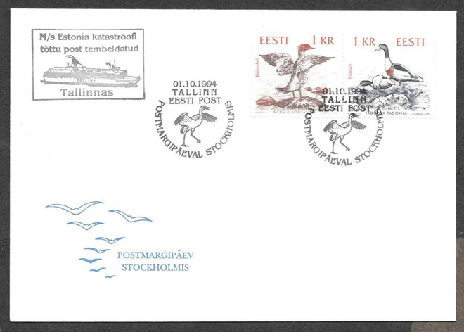 Eesti - Tallinn Postmargipäeval Stockholmis 1.10.1994