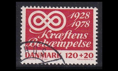 Tanska 672 o Syöpäyhdistys 50v (1978)