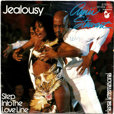 AMII STEWART : Jealousy / Step Into The Love Line  7"