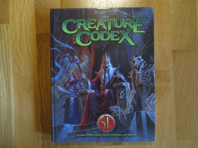 CREATURE CODEX 5E * 2018 kovakantinen kultti