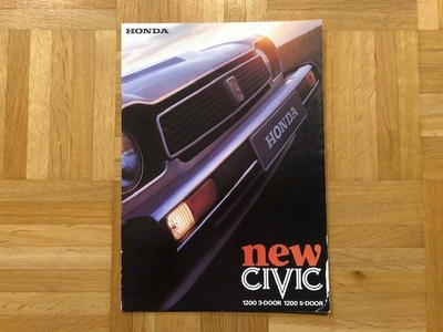 Esite Honda Civic 1200 3-ovinen ja 5-ovinen