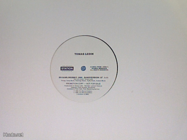 TOMAS LEDIN :: EN SAMLINGSMIX 1990 :: VINYYLI MAXI PROMO 12"