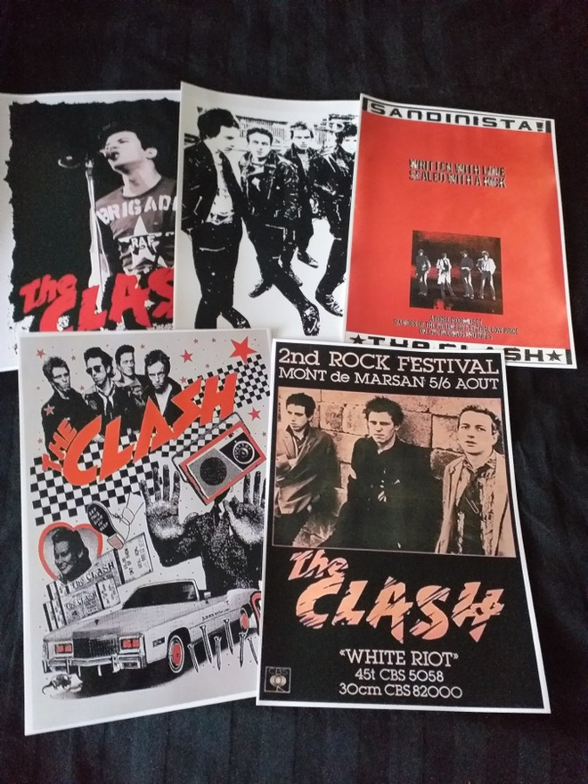 THE CLASH -- julistesetti x5 A4 (Upea Lahja!) #4