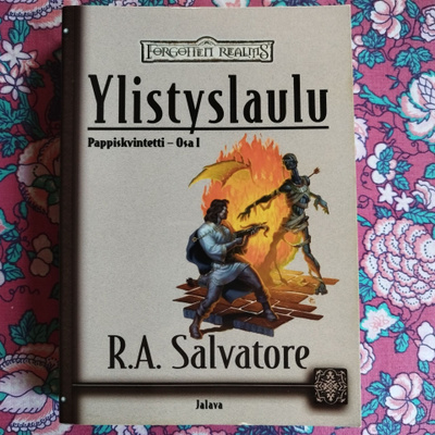 R.A.Salvatore: "Ylistyslaulu", (Pappiskvintetti Osa 1.)