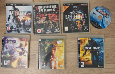 7kpl PlayStation 3 pelejä
