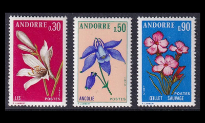 Andorra Fr 250-2 ** Kukkia (1973)